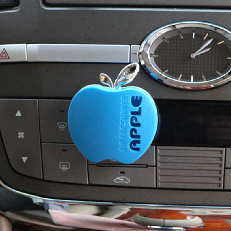 1Pcs An Apple-Shaped Car Air Freshener With Floral Fragrance - Featuring A Decorative Ventilation Clip Design