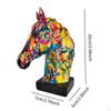 Equine Head Sculpture Home Accent Resin Figure for Living Space Office Decor
