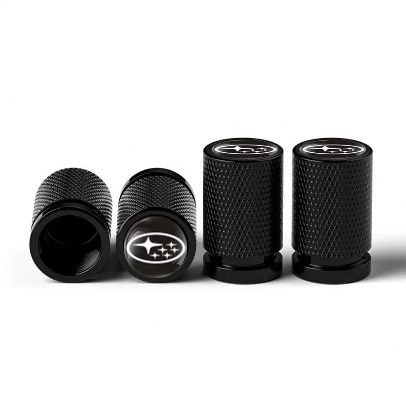 4PCS Car Tire Valve Caps Wheel Stem Protection Air Covers For Subaru STI XV WRC WRX BRZ FORESTER IMPREZA LEGACY OUTBACK TRIBECA vus9