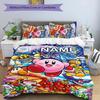 3pcs Kirby Cover Set - Personalized Name, HD Printed Bedding with 1 Cover and 2 Pillowcases - Perfect for Home Decor, Easy Care