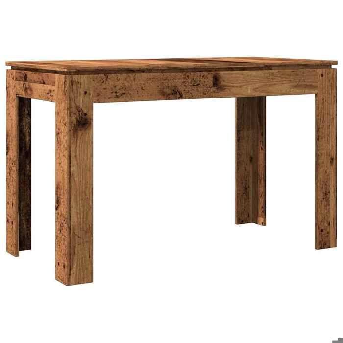 VidaXL Table à manger vieux bois 120x60x76 cm bois d'ingénierie, table, table de dîner, meuble à manger, table de cuisine, 855902