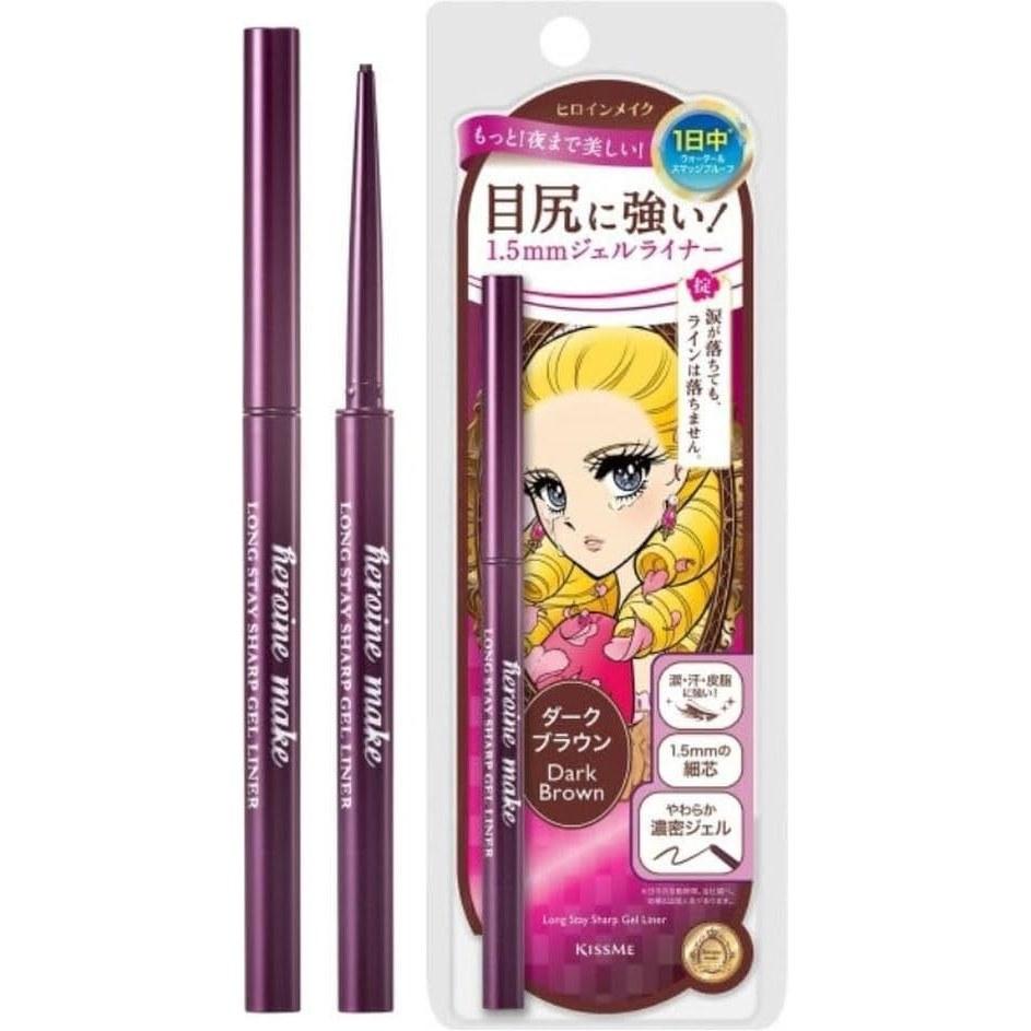 Heroine Make Long Stay Sharp Gel Liner 02 Dark Brown 0.07g Dense Waterproof Formula