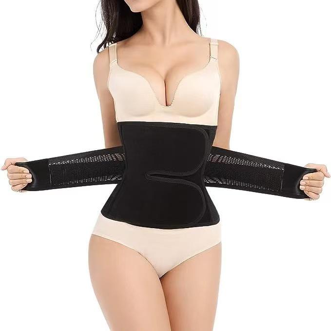 Postpartum Waist Cincher: 2-Piece Breathable Tummy Control Velcro Belt