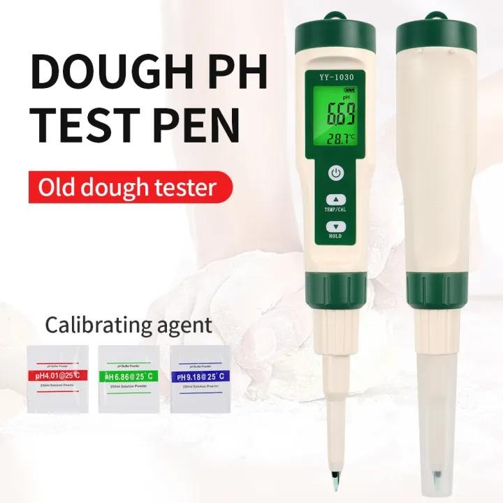 YY1030 pH Meter - Food, Soil, and Cosmetic Tester with 0.00-14.00 Range for Acidity and Temperature Measurement