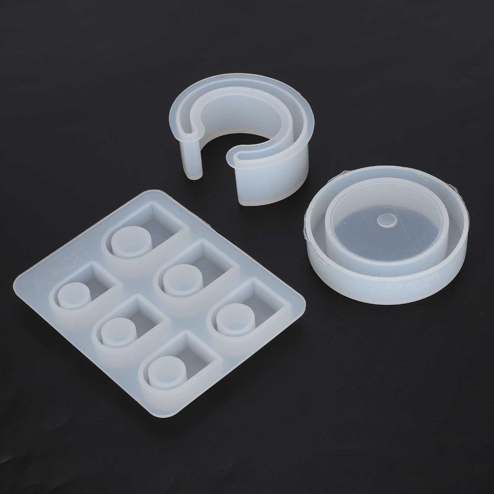 3pcs White Silicone Mold Multiple Sizes Ring Silicone Mold Resin Silicone Mold  DIY Handmade