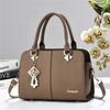 Women’s Spliced Color Block Minimalist Top Handle Bag, Fashion All-Match Shoulder Crossbody Purse
