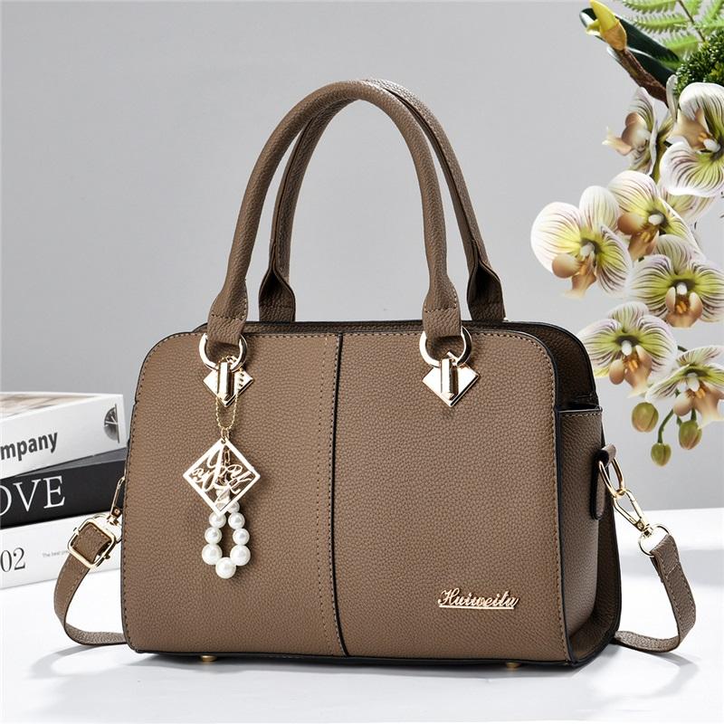 Women’s Spliced Color Block Minimalist Top Handle Bag, Fashion All-Match Shoulder Crossbody Purse