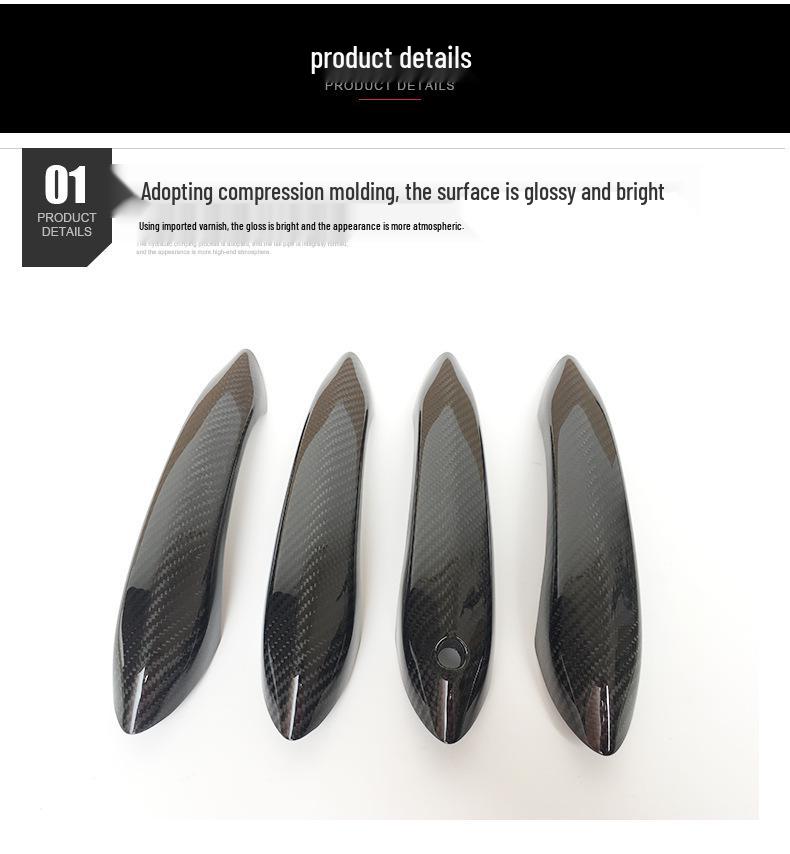 Carbon Fiber Door Handle Decorative Accessories for BMW 5, 6, 7 Series (F10, F01)