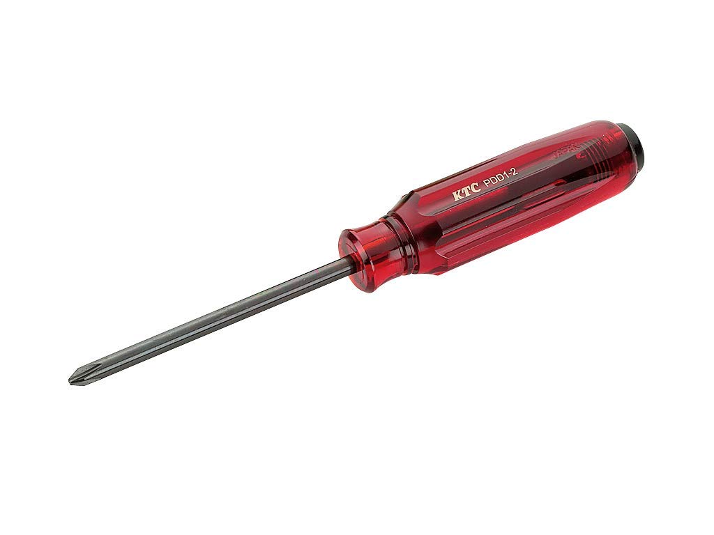Kyoto Machine Tool Resin Handle Cross Through Type 1 PDD11 (KTC) Screwdriver, No.