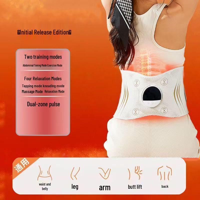 EMS Abdominal Slimming Belt - Fat Burning Device & Muscle Trainer