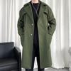 ROMON Men's Vintage Business Casual Mid-Length Windbreaker