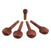 12Pcs 4/4 Violin Fiddle Tuning Pegs Endpin Tailpiece Fittings Luthier Tools Set