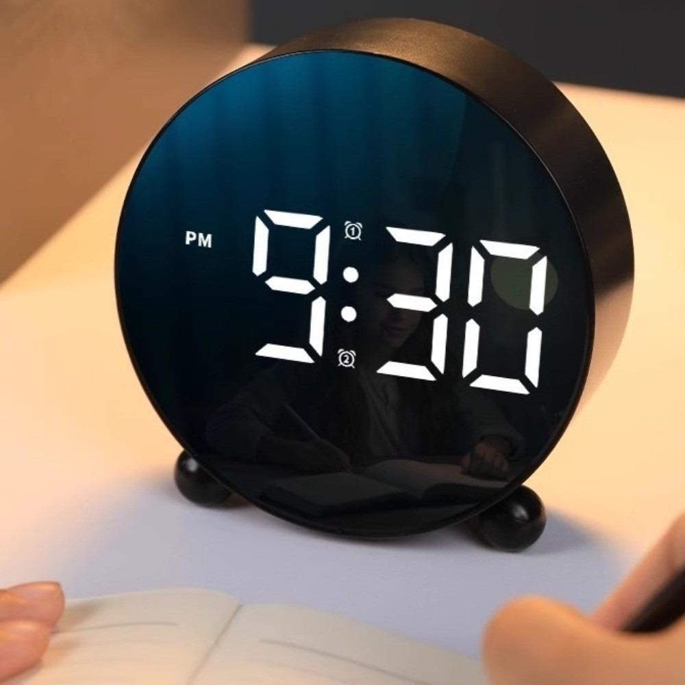 Big Digital Digital Alarm Clock Adjustable Brightness Smart Alarm Clock LED Clock  Travel