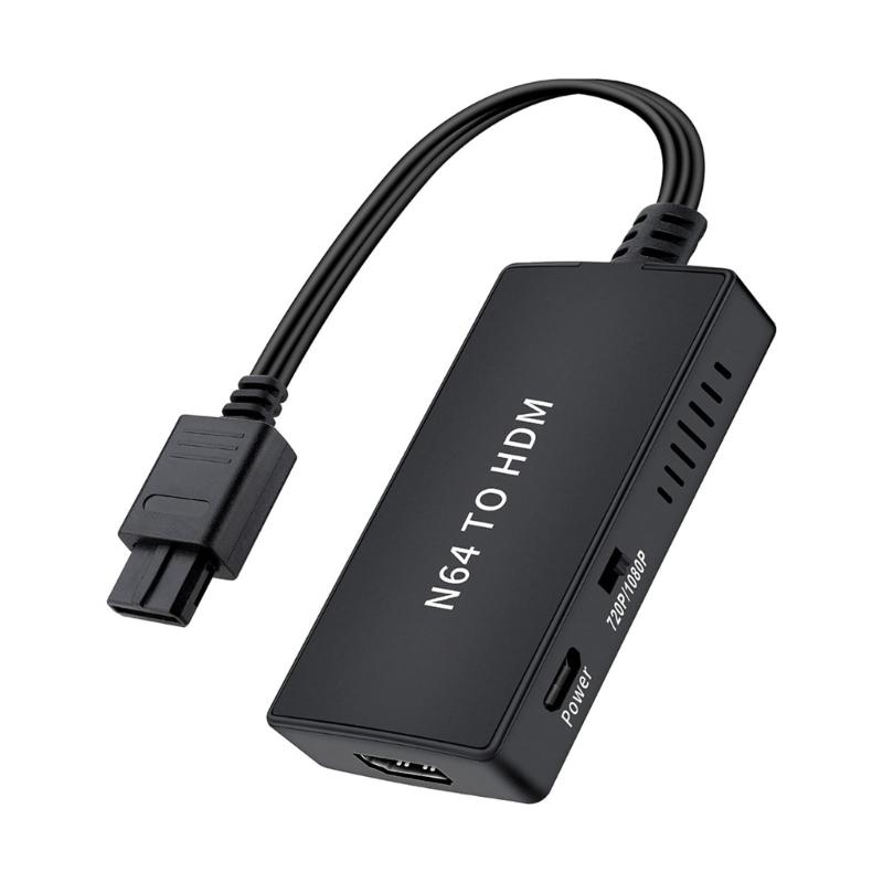 

For N64 to HDTV Converter Adapter Support Video Output HDTV Link Cable Support 1080P Resolution Display for N64 1