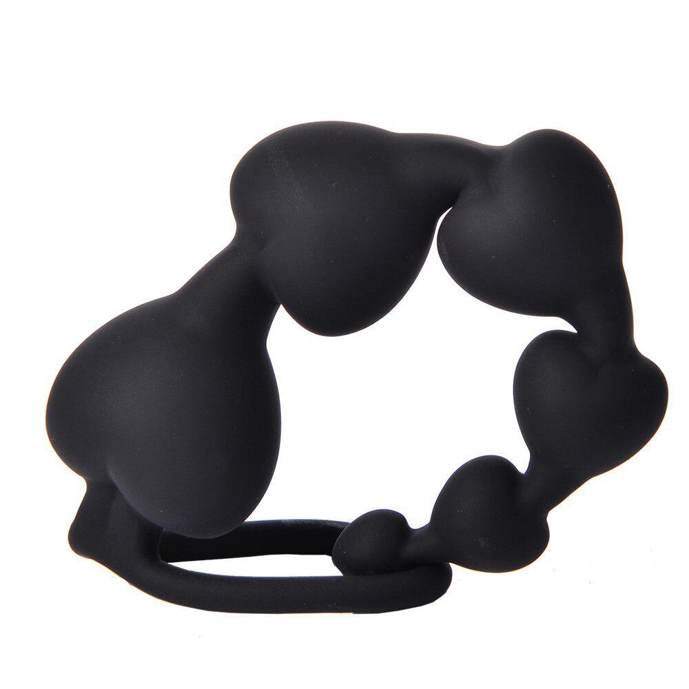1PCS Soft Heart Shape Long Pull Beads Silicone Plug