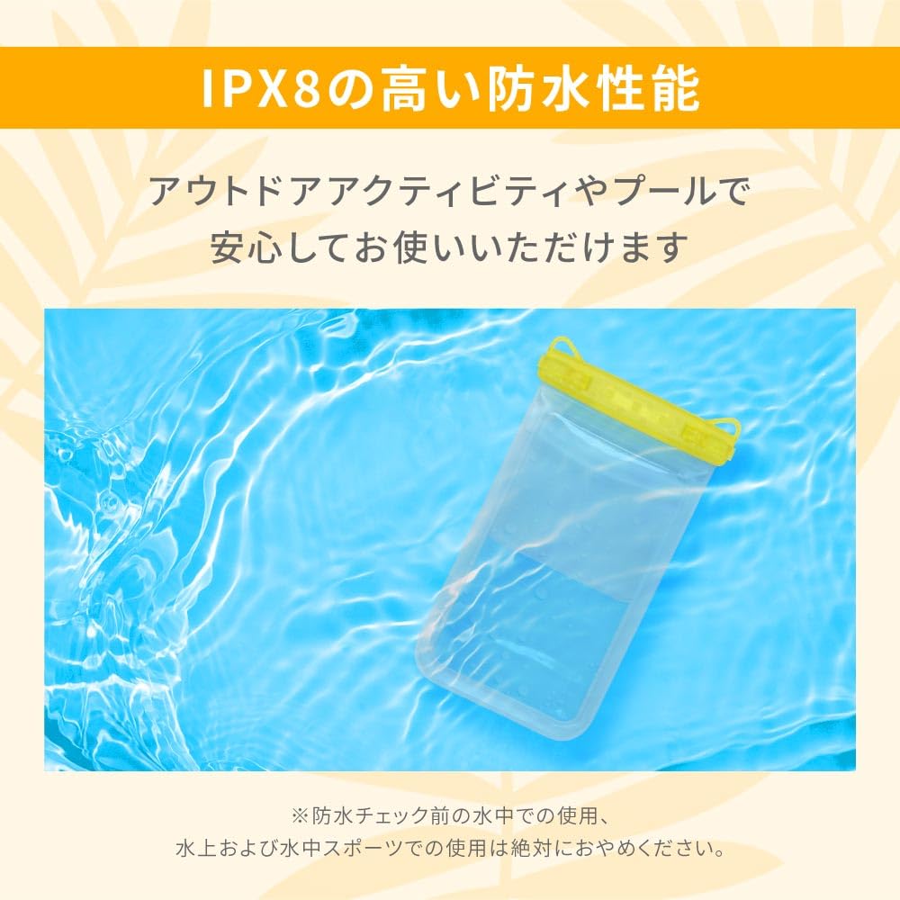 Owltech Waterproof IPX8 with Separate Touch Touch and Photo Misty Case, Certified, Pocket, Payment, Control, Shooting, Black, OWL-WPCSP23-BK