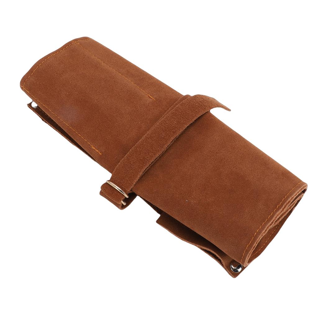 Bonsai Tool Roll Bag Multifunctional Tool Bag Pouch Lightweight Cowhide for Home Gardening