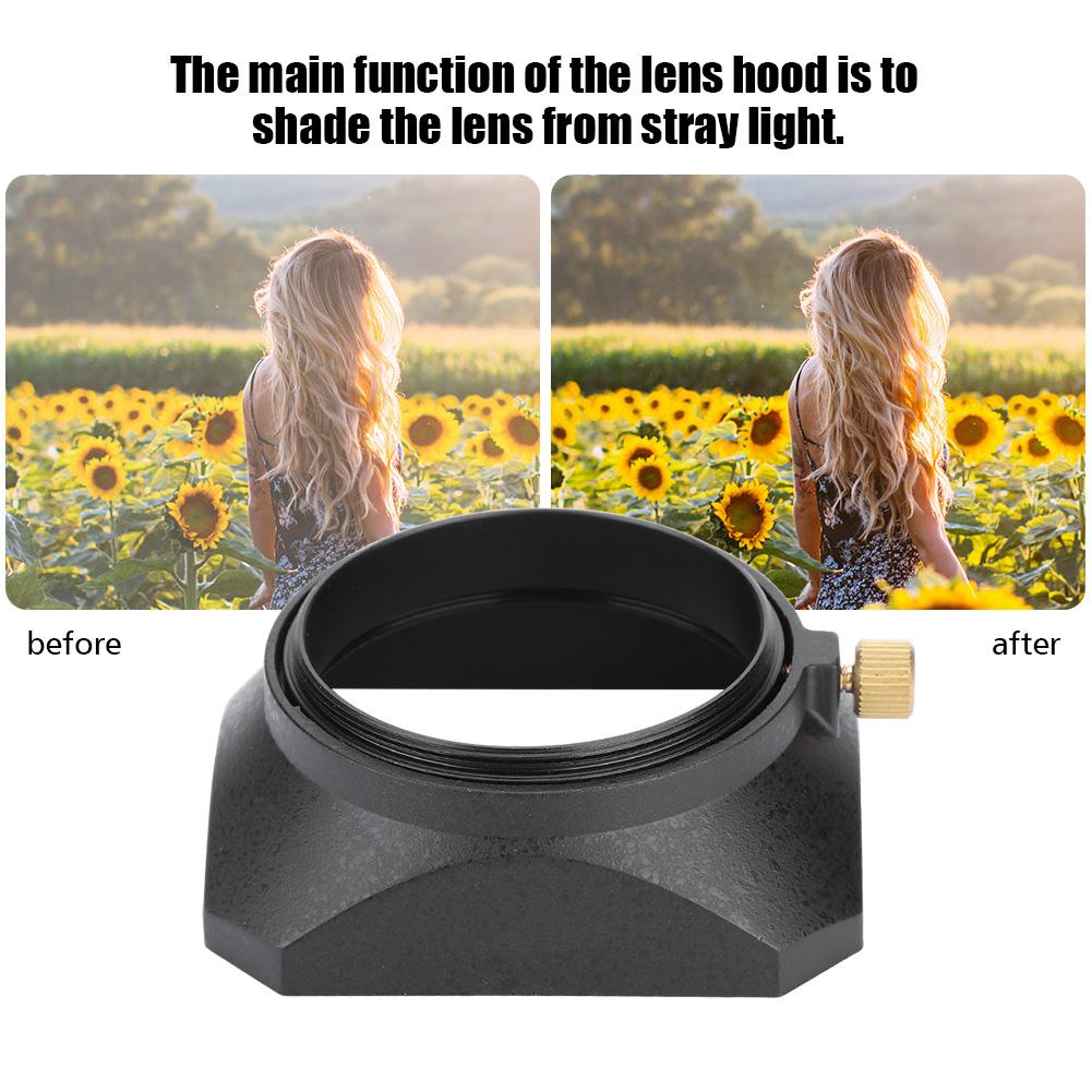 49mm Square Lens Hood Shade for DV Camcorder Digital Video Camera Lens Filter or Barrel Thread