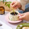 French Retro Coffee Cups And Saucers, High-End Exquisite Latte Cups, Couples' Pairs Of Cups, Wedding Gifts, Ceramic Afternoon Tea Cups