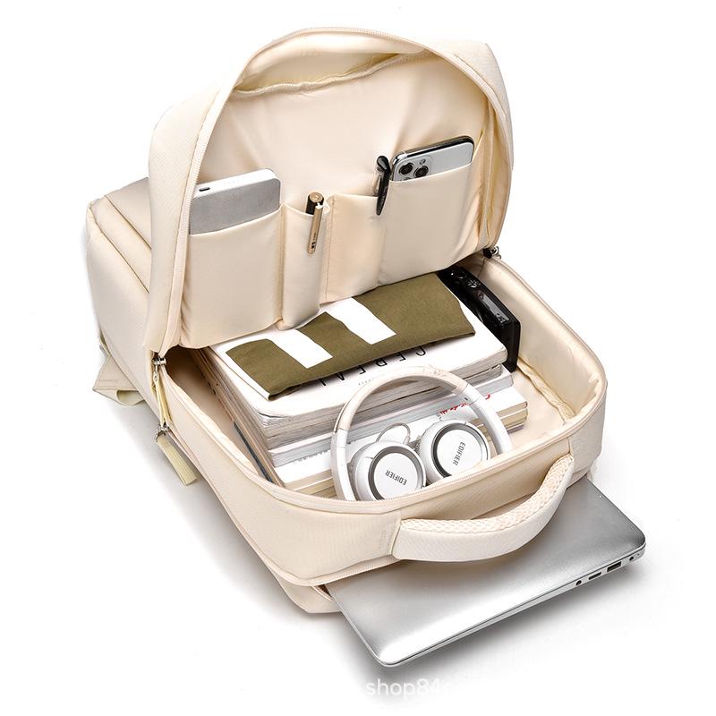 Unisex Double-Layer Backpack: Spacious Business Laptop Bag for Travel, Outdoor Adventures, and School