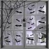 120pcs Halloween Decoration 3d Bat Wall Stickers Decoration Furniture Windows Yard Logo Outdoor Lawn Ghost Party Decor
