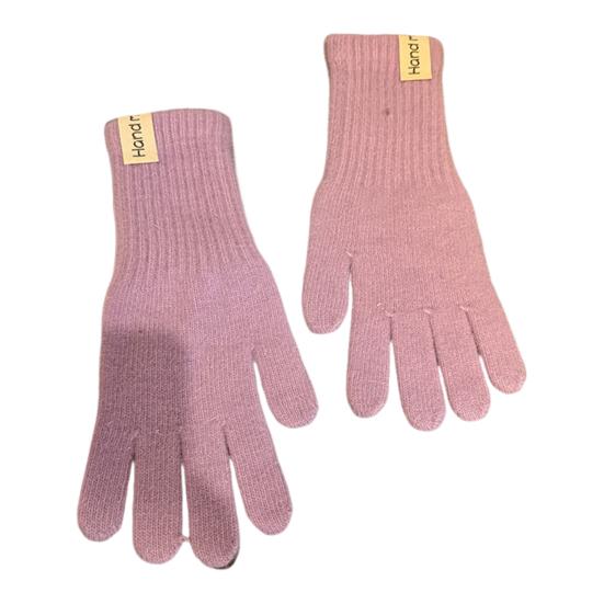 Winter Knitted Gloves Stretchy Warm Gloves Solid Color Fingered Gloves