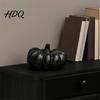 Resin Pumpkin Ornament Halloween Ornaments, Delicate Texture Stable Sculpture, Spotted High-quality Decoration Textured Accents, for TV Cabinet