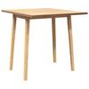 Dining Table Natural Solid Rubberwood