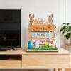 Easters Decorations for Home Decors Easters Bunnies Wood Table Centerpieces Signs Easters Freestanding Tabletop Ornament