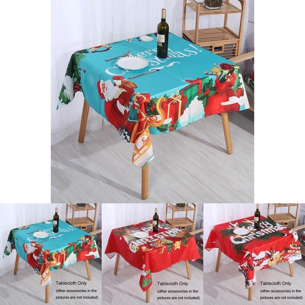 Stylish Polyester Christmas Table Cloths Featuring Bright Colors And Oil-proof Design