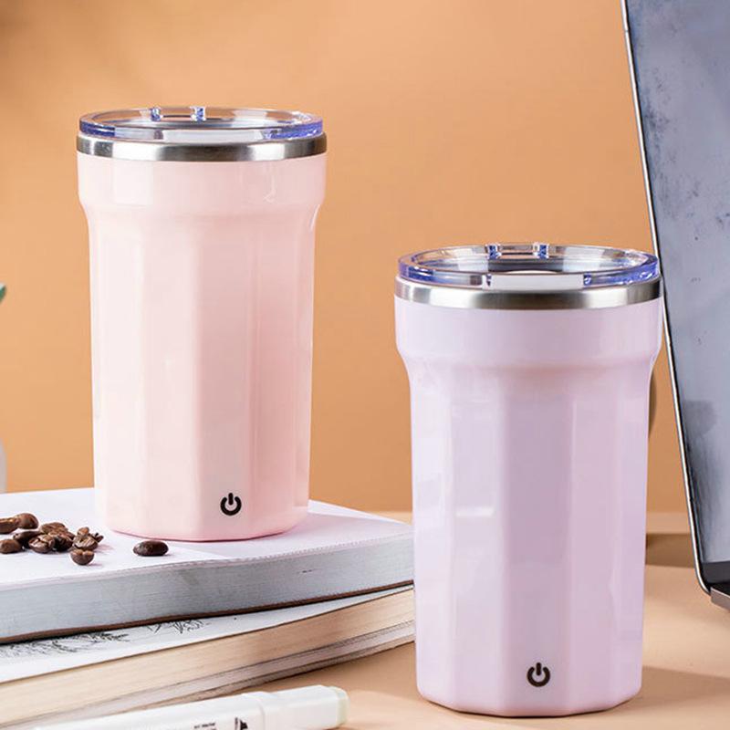 Automatic Self Stirring Mug Coffee Milk Juice Mixing Cup Electric Stainless Steel Lazy Rotating Mug Magnetic Stirring Cup