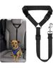 Two-in-one Nylon Adjustable Dogs Harness Collar Pet Dog Accessories Pet Car Seat Belt Lead Leash Backseat Safety Belt