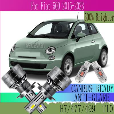Prevents Glare for Oncoming Traffic Smart Safety Waterproof HEADLIGHT For Fiat 500 2015 2016 2017 2018