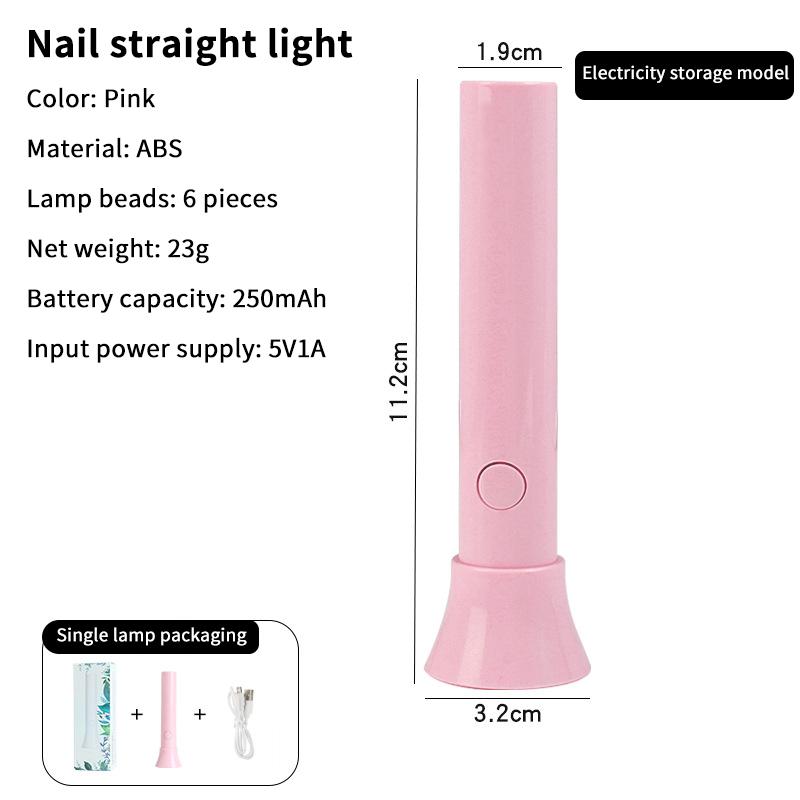 1 Set Nail Dryer Nail Light Handheld Uv Led Nail Lamp For Curing All Gel Polish Quick Drying Manicure Machine Nail Art