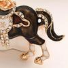 Colorful Zodiac Horse Keychain Sparkling Backpack Pendant Jewelry Car Key Chain  Lover Friend