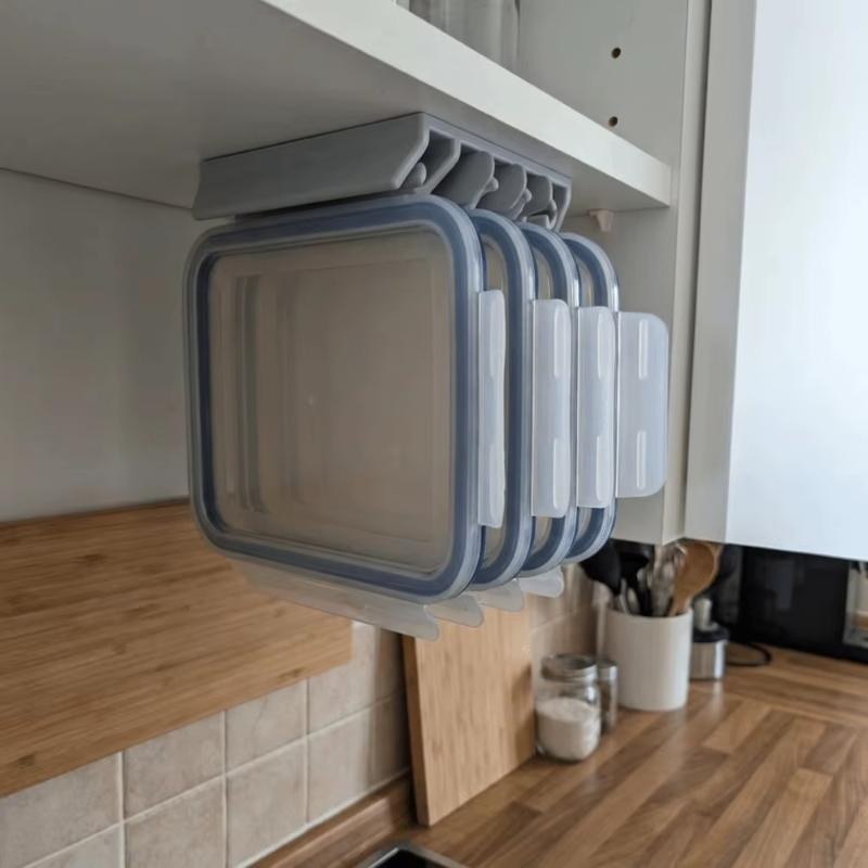 Multi-Position Desktop Storage Organizer with Lid Kitchen Display Holder Detachable for Hardware Parts Stationery Cutlery