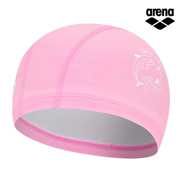 Alena Dolphin Silicone Coated Swim Cap A5Ac1Al06Pnk