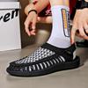 Summer  Men's Sandals Fashion Lightweight Casual Sandals Shoes Large Size Plus-size Hand-knitted Shoes Sandals