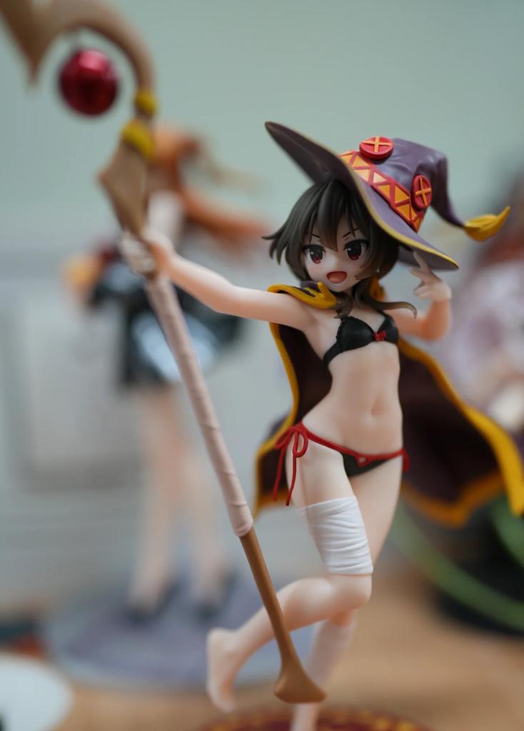 Anime Kono Subarashii Sekai Ni Shukufuku O! Megumin Figurine Swimsuit Style Standing Model Plaything Doll Aciton Figurine Pvc