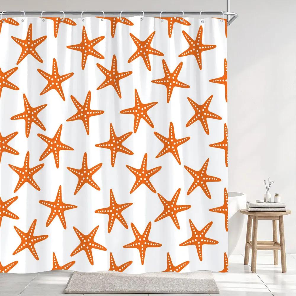 Abstract Geometric Lines Shower Curtain Simple Modern Style Striped Printed Polyester Fabric Shower Curtains Bathroom Decoration