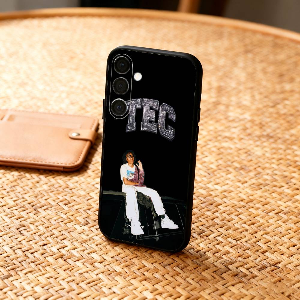 L-Lil T-Tecca Phone Case For Samsung A73,72,71,53,52,51,22,91,80, Soft Black Cover