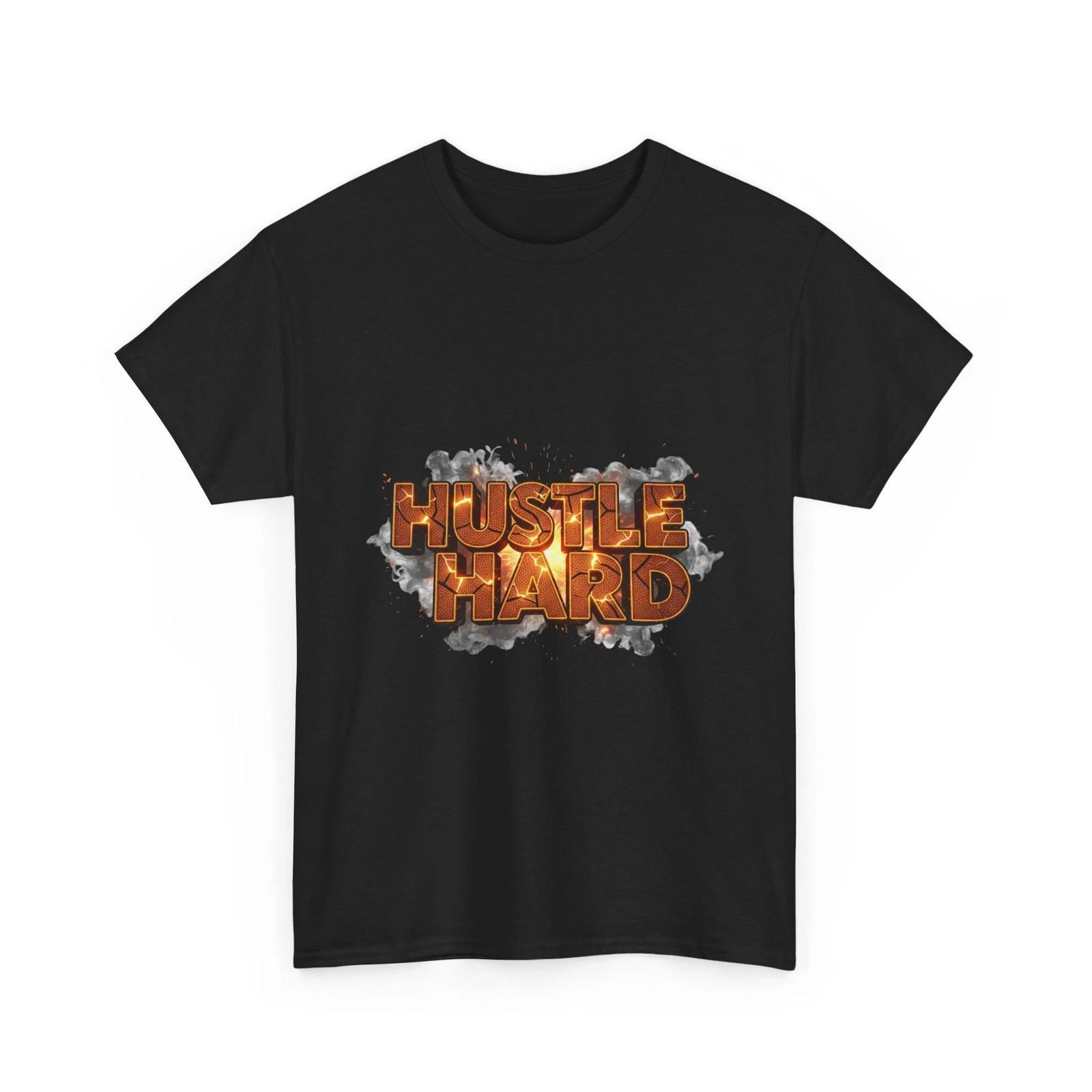 Hustle Hard Basketball T-Shirt | Motivational Cool T-Shirt, Gift Idea, Sports Tee 2XL