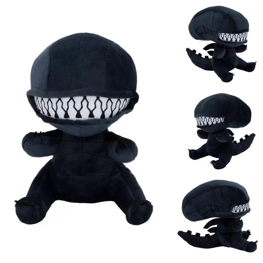 Kawaii 25CM Alien Xenomorph Plush Toy Cartoon Soft Stuffed Cute Doll Plushie Holiday Gifts Kawaii Room Decoration Toys