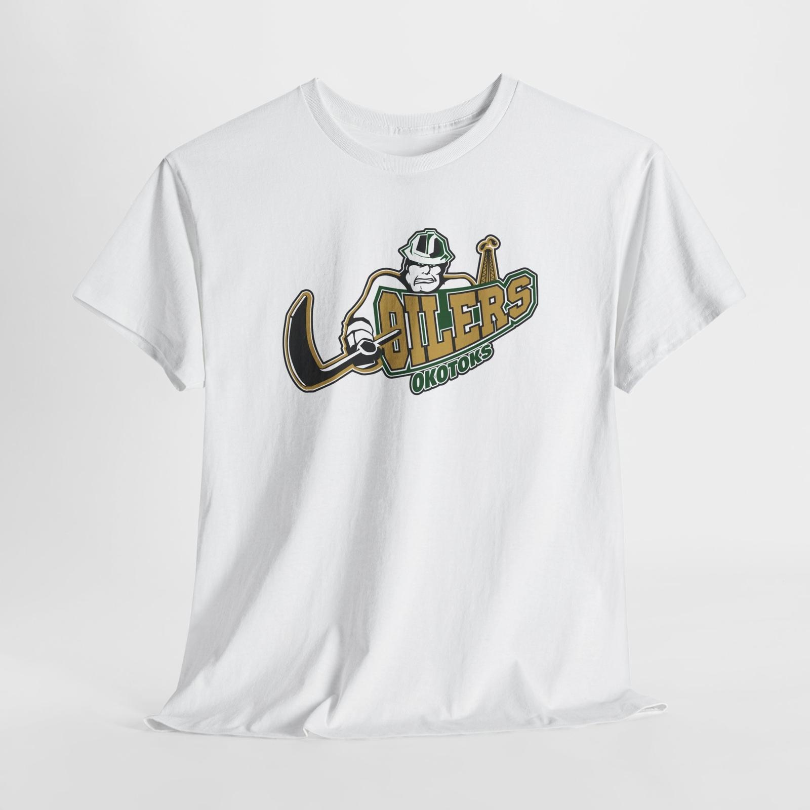 

Junior A Ice Hockey, Okotoks Oilers, Unisex T-Shirt Mens Womens Tees Top Tee, Alberta Ice Hockey Fan Shirt BC 3XL