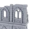 3D Printed Gothic Building Ruins Terrain Scenery Unpainted Mini Building Model Kit For Dnd Wargaming Terrain Scenery Building