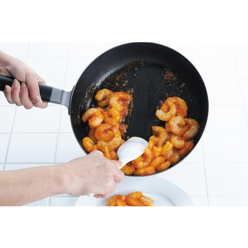 Shimomura Kihan Silicone Cooking Spoon, 25cm, Made in Japan, Dishwasher Safe, Heat Resistant, Stirring, Scooping, and Scooping with One Spoon. Won't S