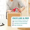 1 Set Transparent Tape Cutter Heavy Duty Packaging Tape With Dispenser For Shipping Clear Packing And Moving Supplies