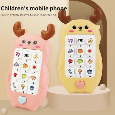 Telefon dla niemowląt Zabawka muzyczna Maszyna dźwiękowa Dzieci Niemowlę Wczesna edukacja Telefon komórkowy Prezent