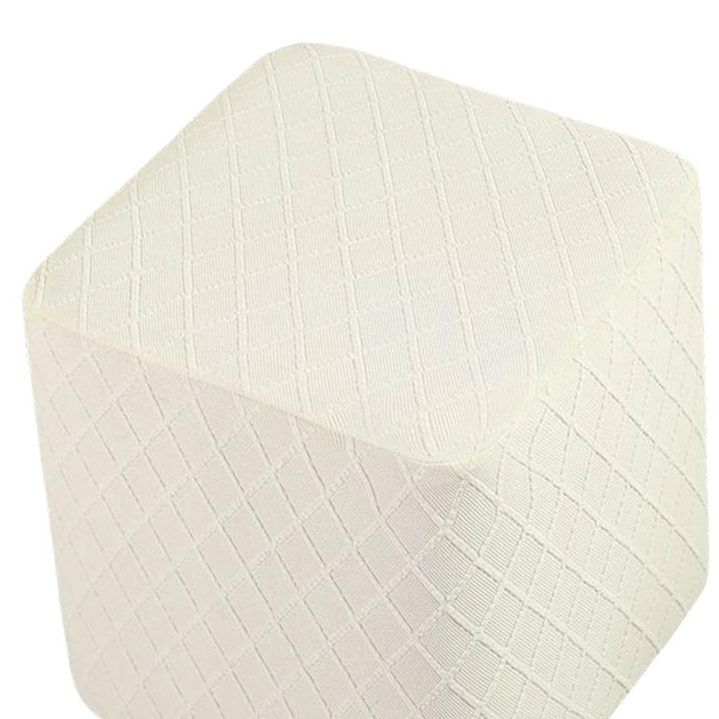 Stretch Ottoman Cover Stool Protector Ottoman Slipcovers for Living Room