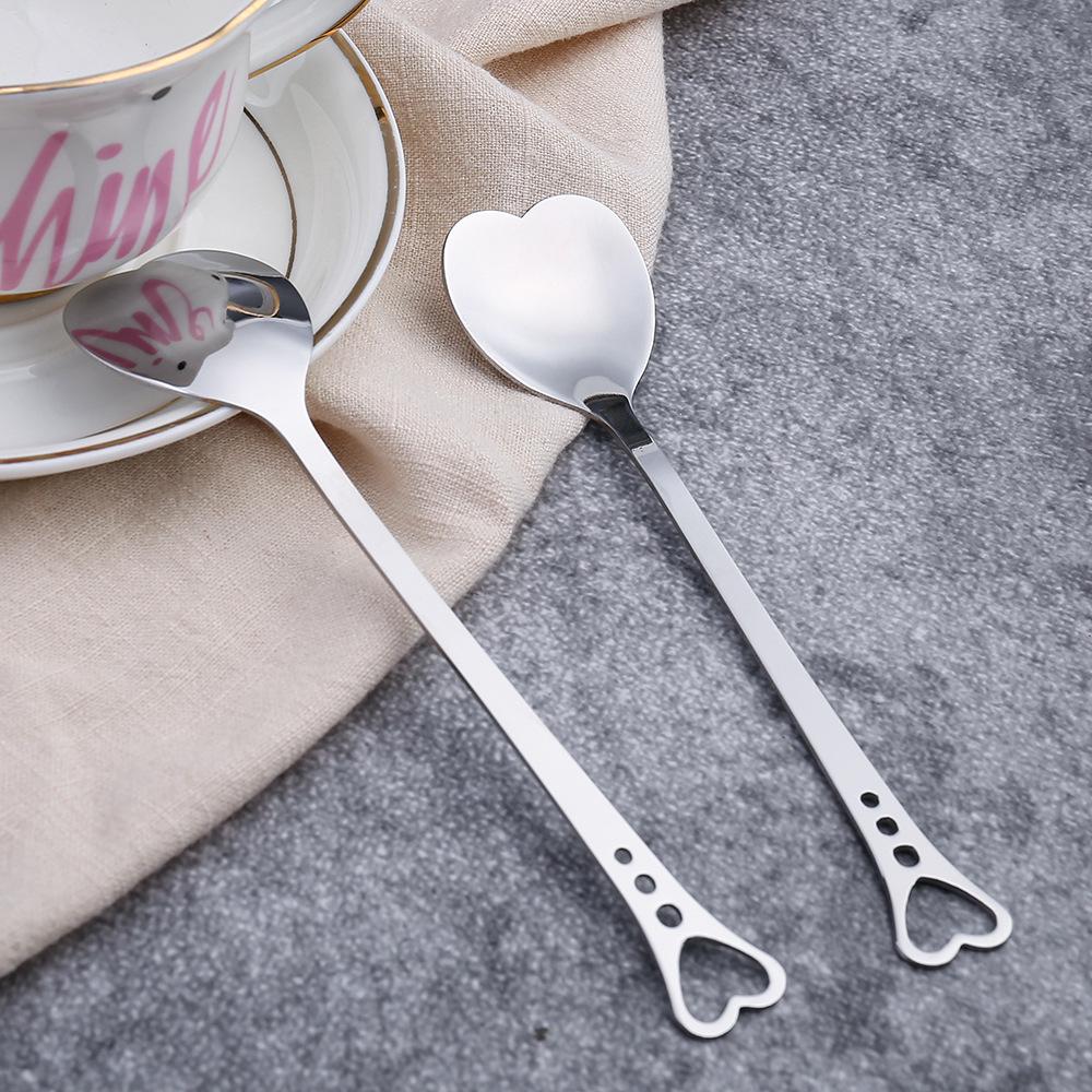 Creative Stainless Steel Love Dessert & Coffee Spoon - Wedding Gift & Stirring Spoon